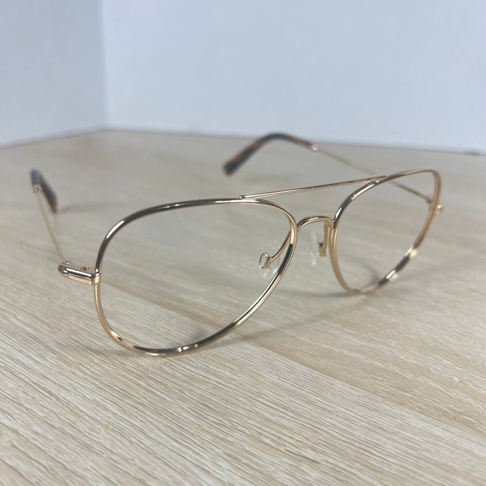 Warby Parker Raider M 2403 Sunglasses Gold Frames Only 54-14-140 Excellent Cond
